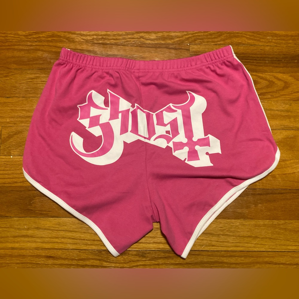 Pink Ghost BC Band Booty Shorts